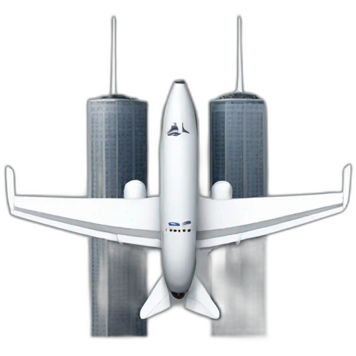 twin towers airplane emoji