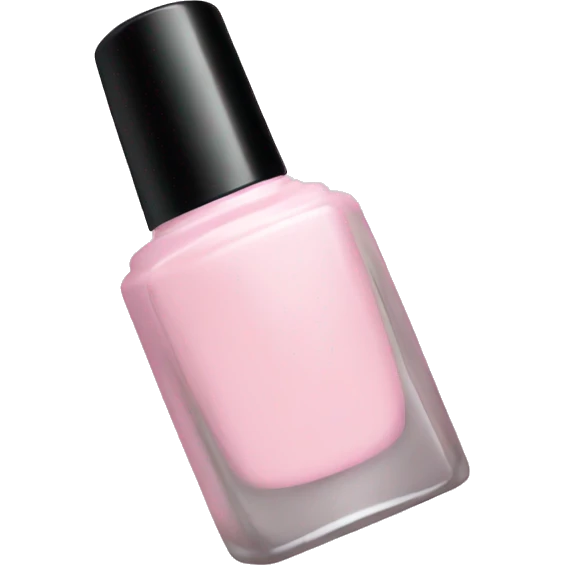 pastel pink nail polish bottle emoji