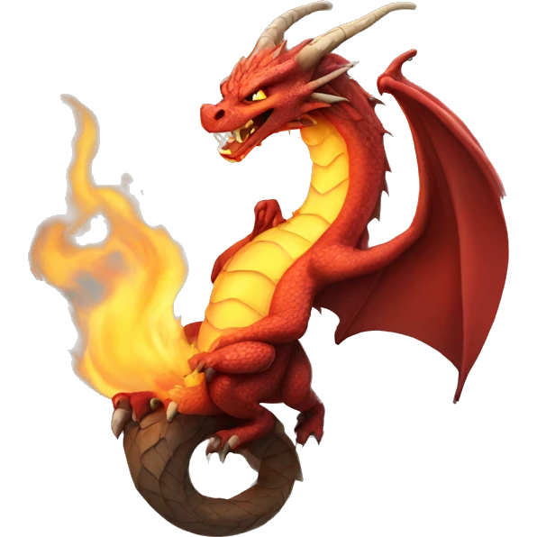 dragon breathing fire  emoji