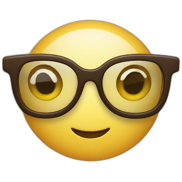 Floating Glasses emoji