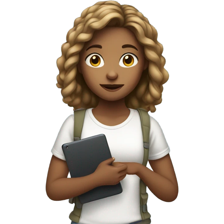 Girl iPad emoji
