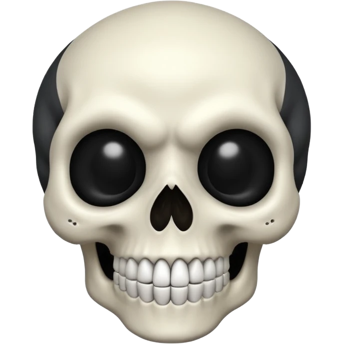 A scary skull emoji