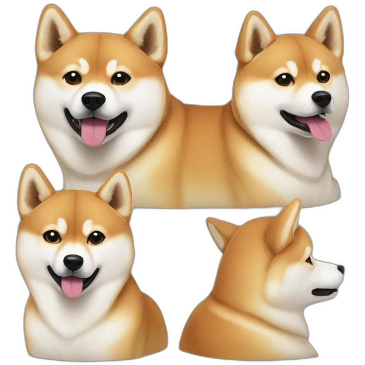 Deux Shibas inu emoji