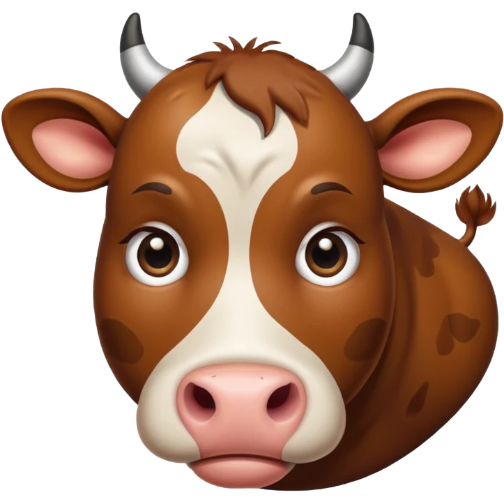 sad cow emoji