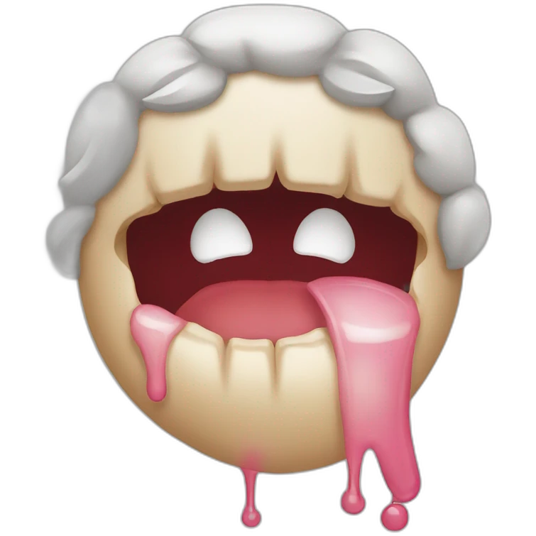 saliva drooling emoji