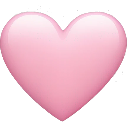 Light pink heart  emoji