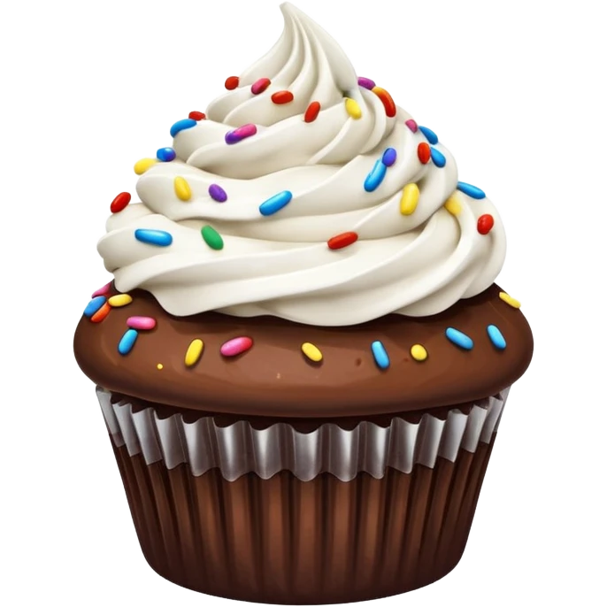 chocolate cupcate emoji