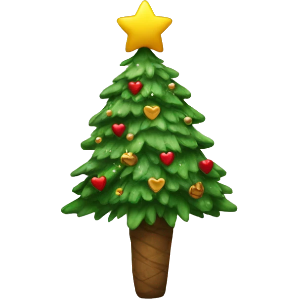 Christmas tree With love emoji