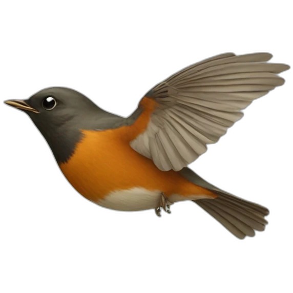flying robin from front emoji