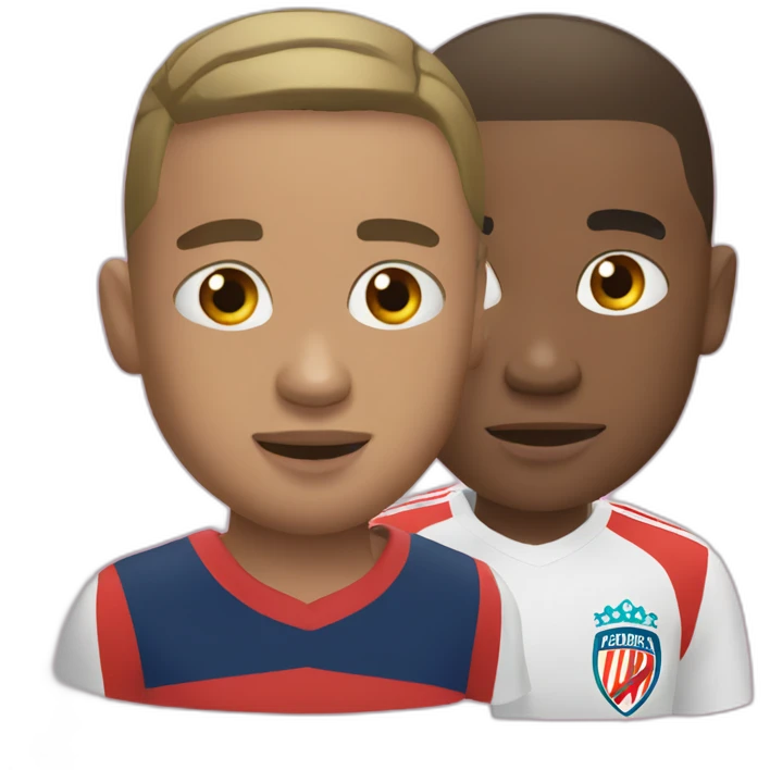 Mbappe et mitoma emoji