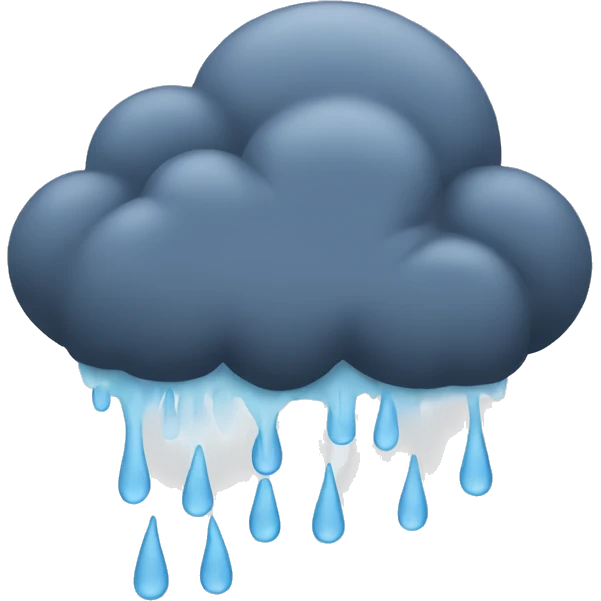 Raincloud emoji