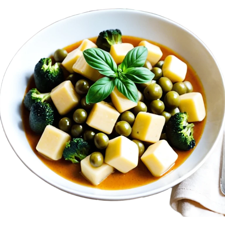 зеленый салат и орехи рядом emoji