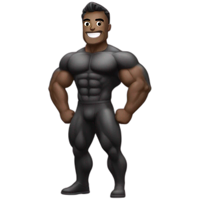 Latex bodybuilder emoji