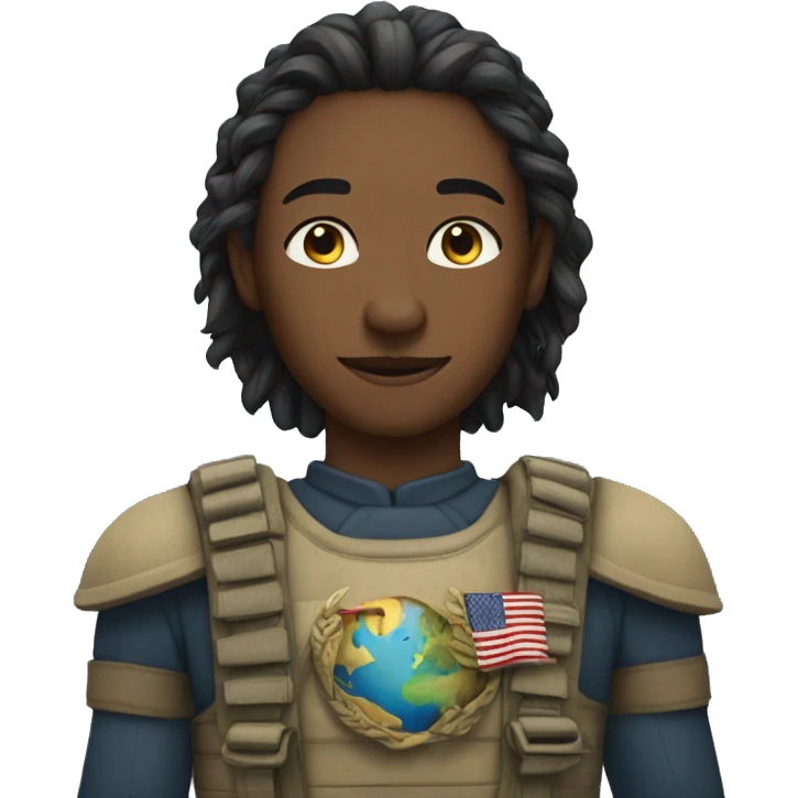The earth belongs to the brave emoji