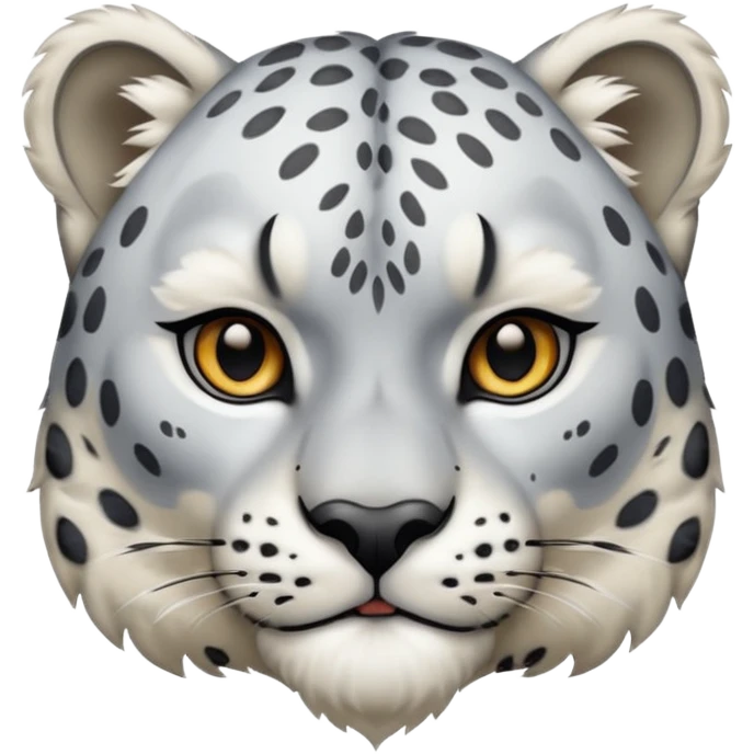 Deformed Snow leopard emoji