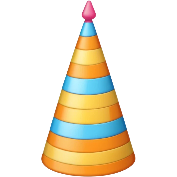 birthday hat with stripes emoji