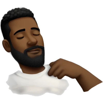 Very attractive black younger man with beard  sleeping on worlds most plush and nice white pillow   emoji