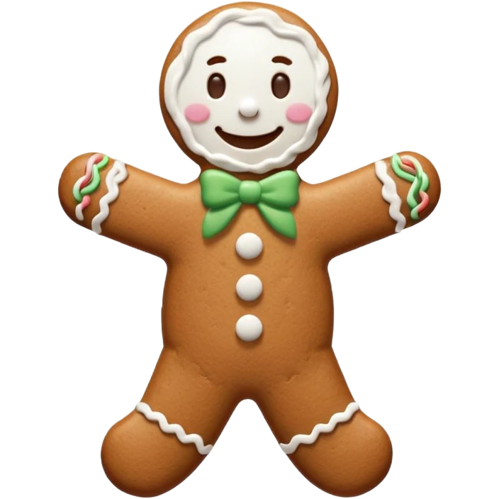 Gingerbread man emoji