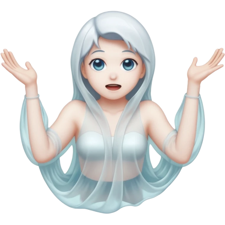 twerking little anime ghost emoji