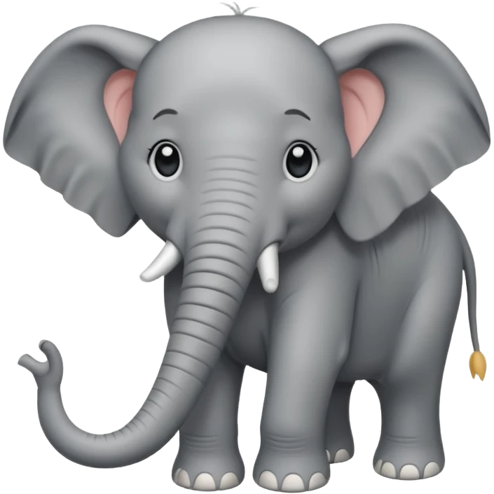 elephant with blonde hair emoji