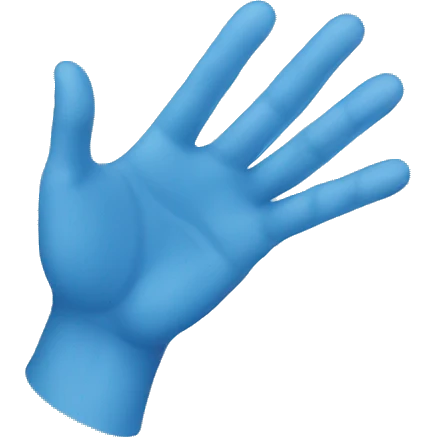 hands blue emoji