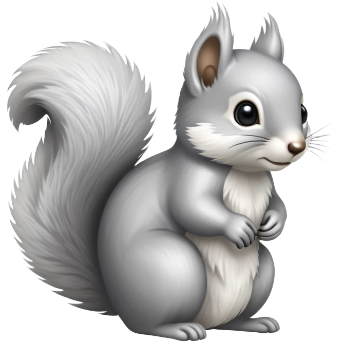 Silver squirrel  emoji