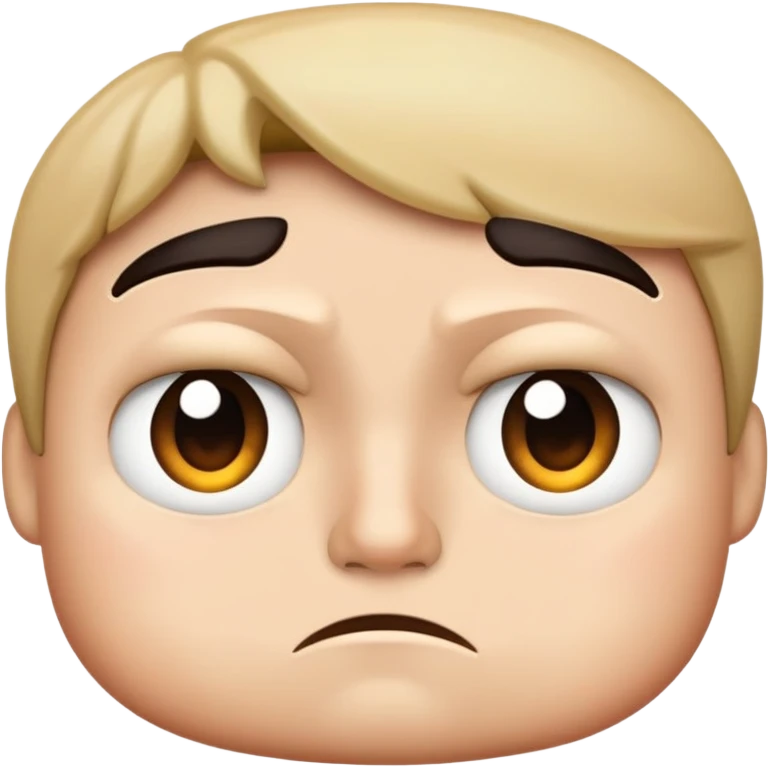Annoyed face emoji