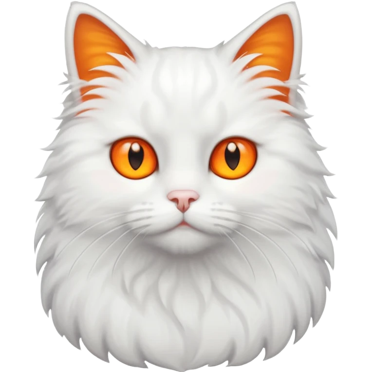 white cat standing emoji