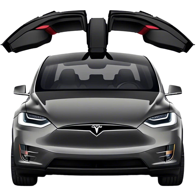 Tesla Model X - Tesla (Model Year: 2022) (Iconic colour: Black) emoji