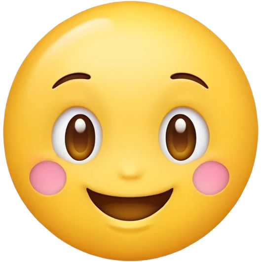 Cute Kawaii Yellow Emoji Face emoji