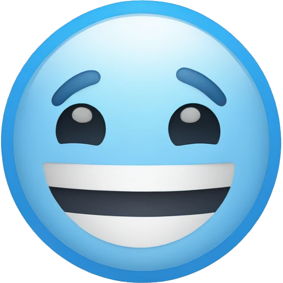 blue circle with white tick symble in the middle emoji