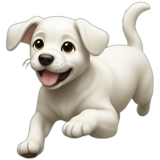 Puppy run emoji