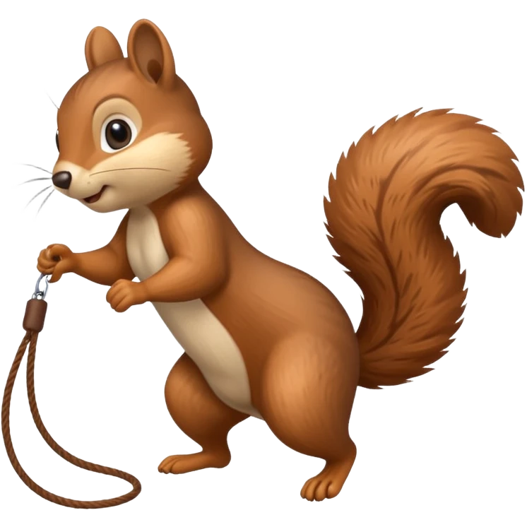 Squirrel skipping rope emoji