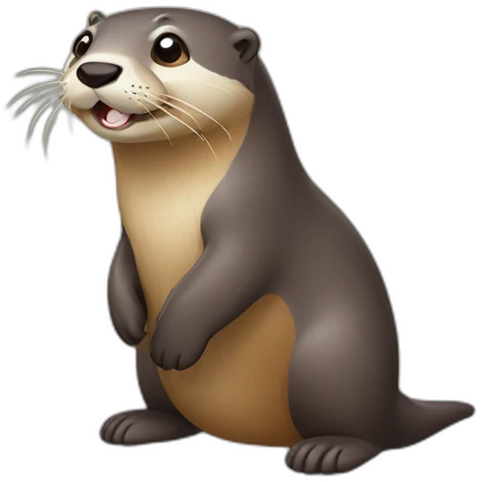Colorful-otter emoji