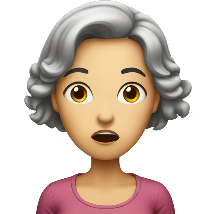 shocked woman emoji