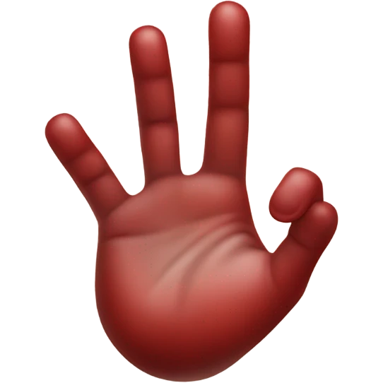 2 hands making word blood with fingers emoji