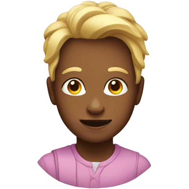 A character with half of the face male and half female emoji