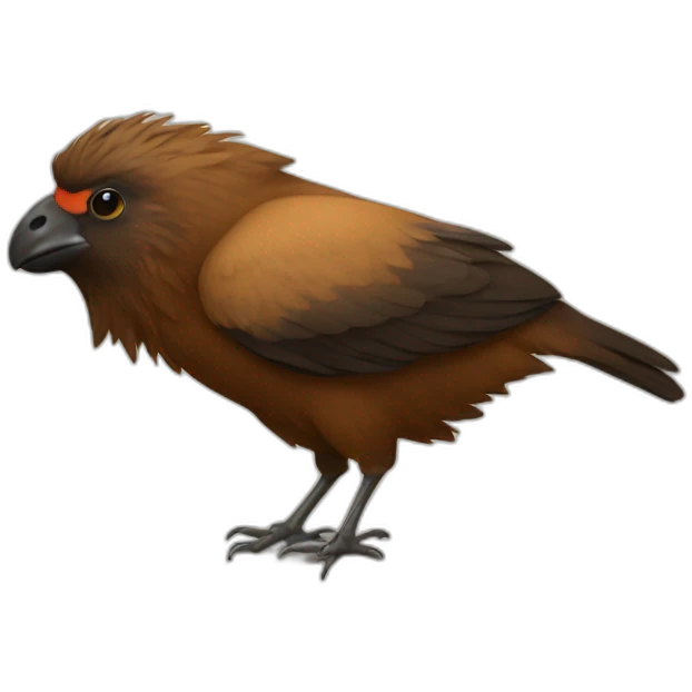 bird crossed with a buffalo emoji