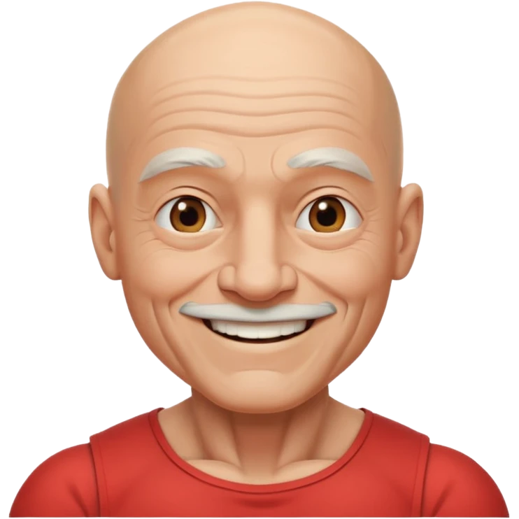 Bald old guy with musclrs emoji