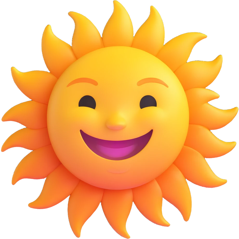 smiling sun emoji