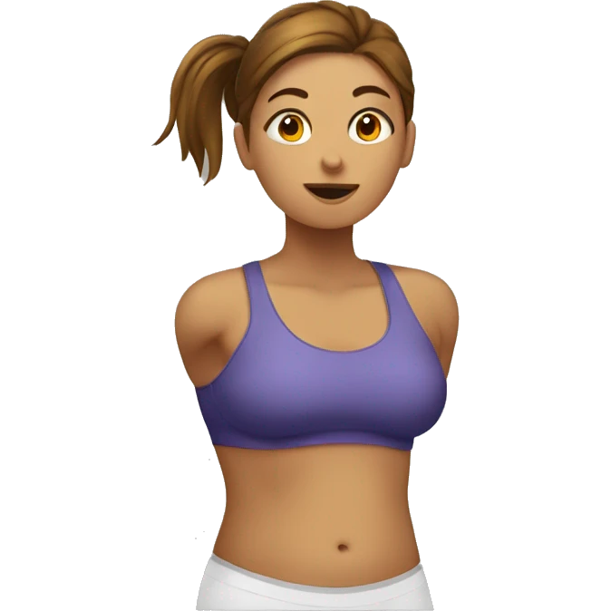 women weight gaining in gym emoji