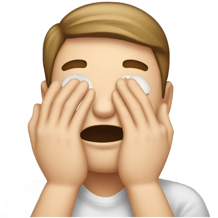 someone whose very embarrassed blushing and covering her eyes. they are so embarrassed they want to die emoji