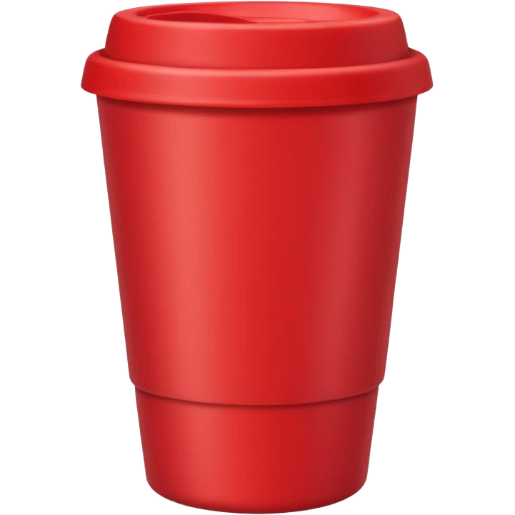 red plastic coffe emoji