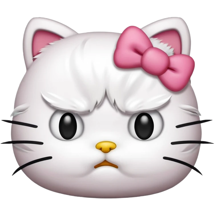 Angry hello kitty  emoji
