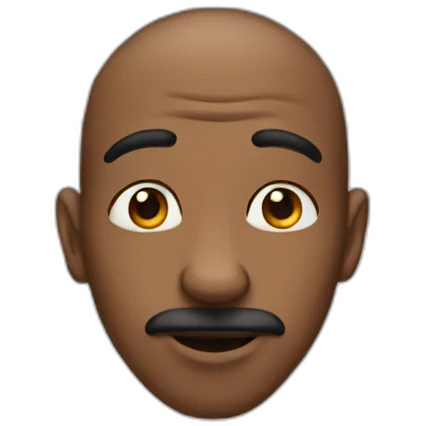 Disproportionately big nose emoji