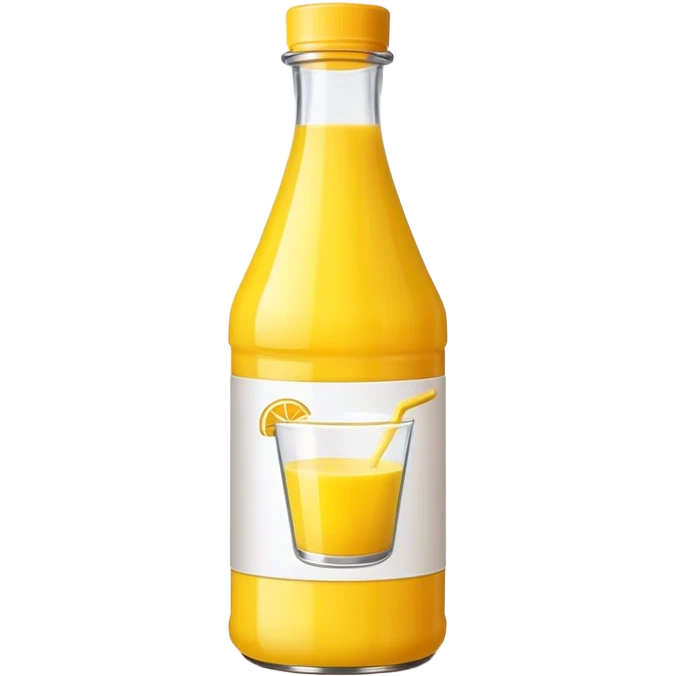 Bottled yellow juice emoji
