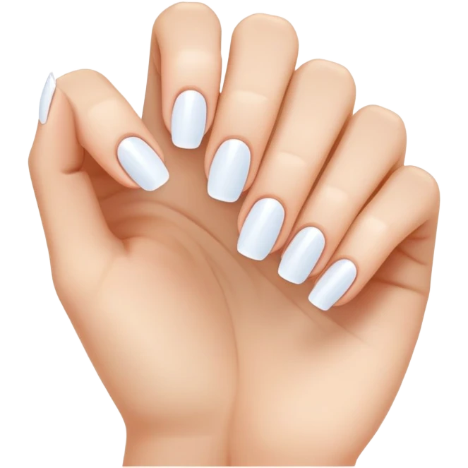 clean and short fingernails, simple and clear, healthy look emoji