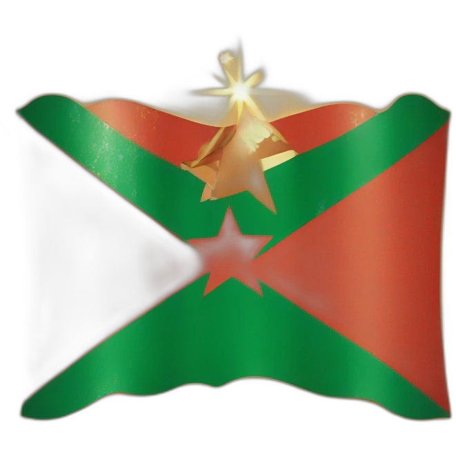 the ivoirien flag with the star of Morocco emoji