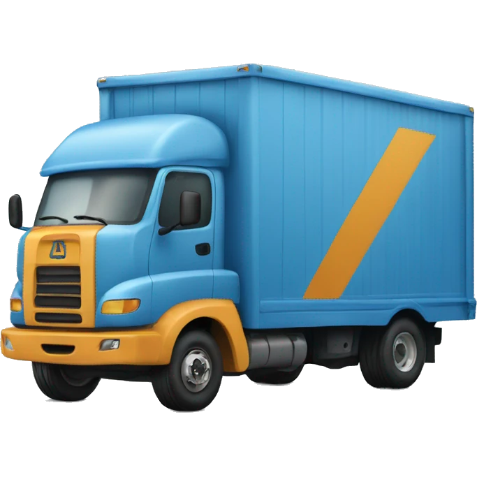 Blue amazon truck emoji
