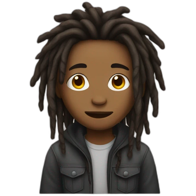 Boy with dreads emoji